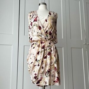 MODA INTERNATIONAL Floral Silk Mini Dress Size 0